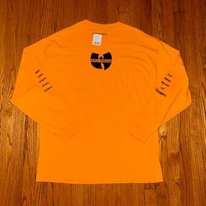 Wu Tang Graphic Yellow Long sleeve Tee  Crew neck  100% Cotton Size XL New